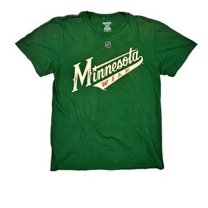 Reebok Minnesota Wild Zach Parise #11 T Shirt Youth Medium in Green